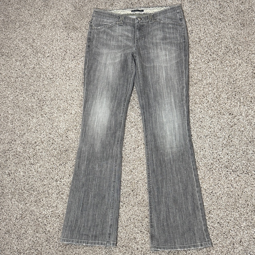 Elie Tahari Women's Gray Low Rise Jeans
